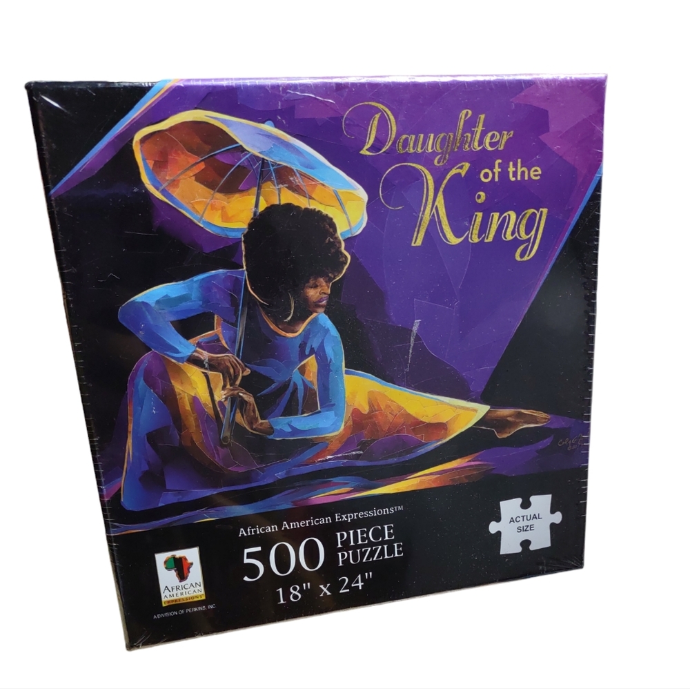 Daughter of the King African American Expressions 500 Pc 18"x24" Jigsaw Puzzle
